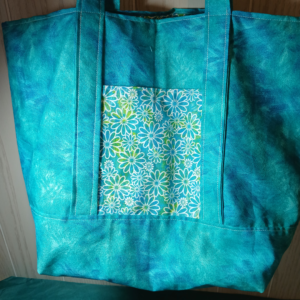 Blue and Daisy Handbag