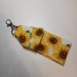 Sunflower Chapstick® Holder Keychain