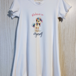 Unicorn t-shirt dress for girls