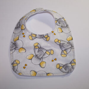 Gray Elephant Baby Bib Gender Neutral Baby Gift