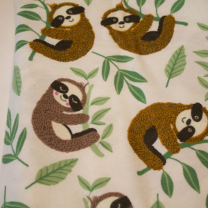 Sloth flannel blanket